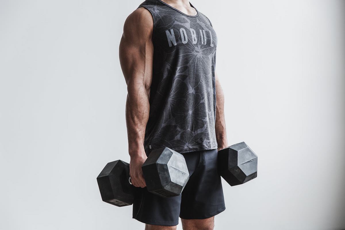 Nobull Men's Tank Tops Grey | Australia (ZL3059)